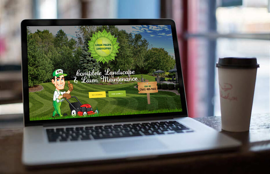 Website Design by Equity Web Solutions - Green Pacific Landscaping