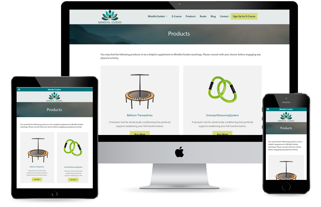 Mindful Guides Product Page design by Equity Web Solutions